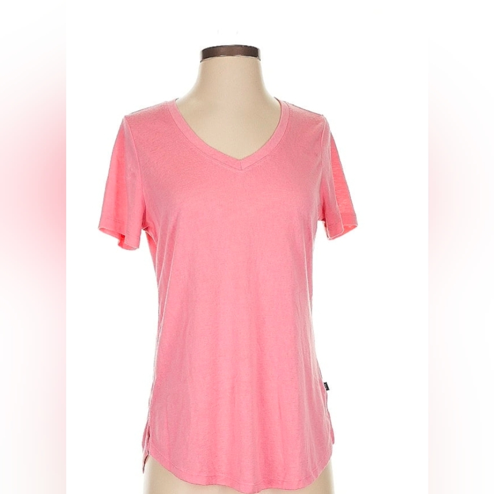 GAP Pink Short Sleeve V-Neck Tee